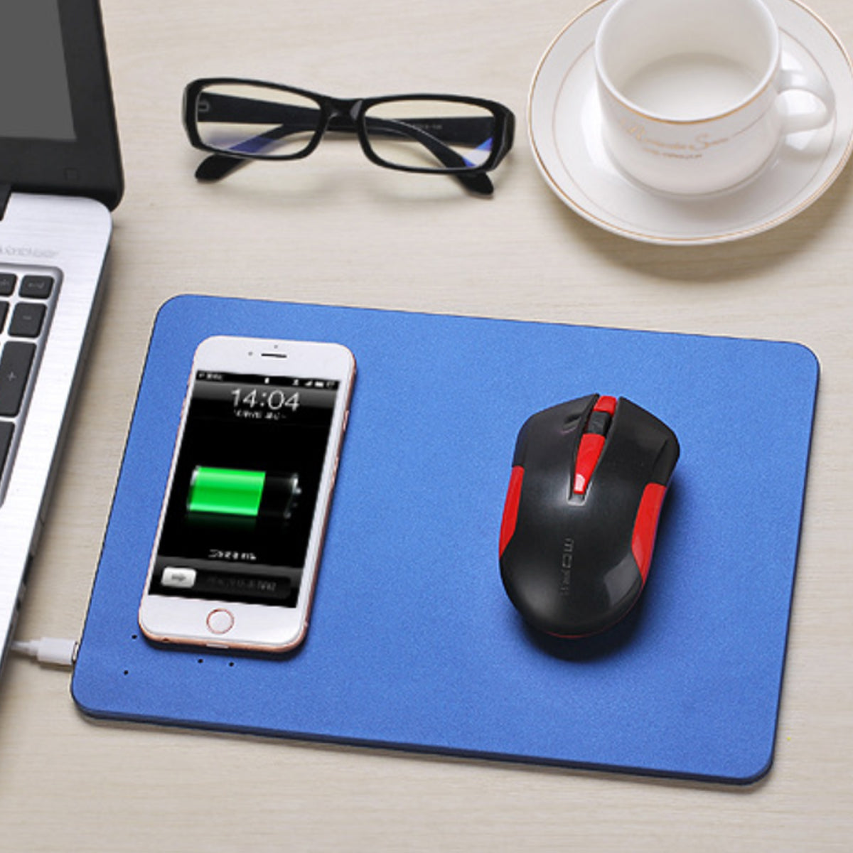 2-in-1 Wireless Charger Mouse Pad