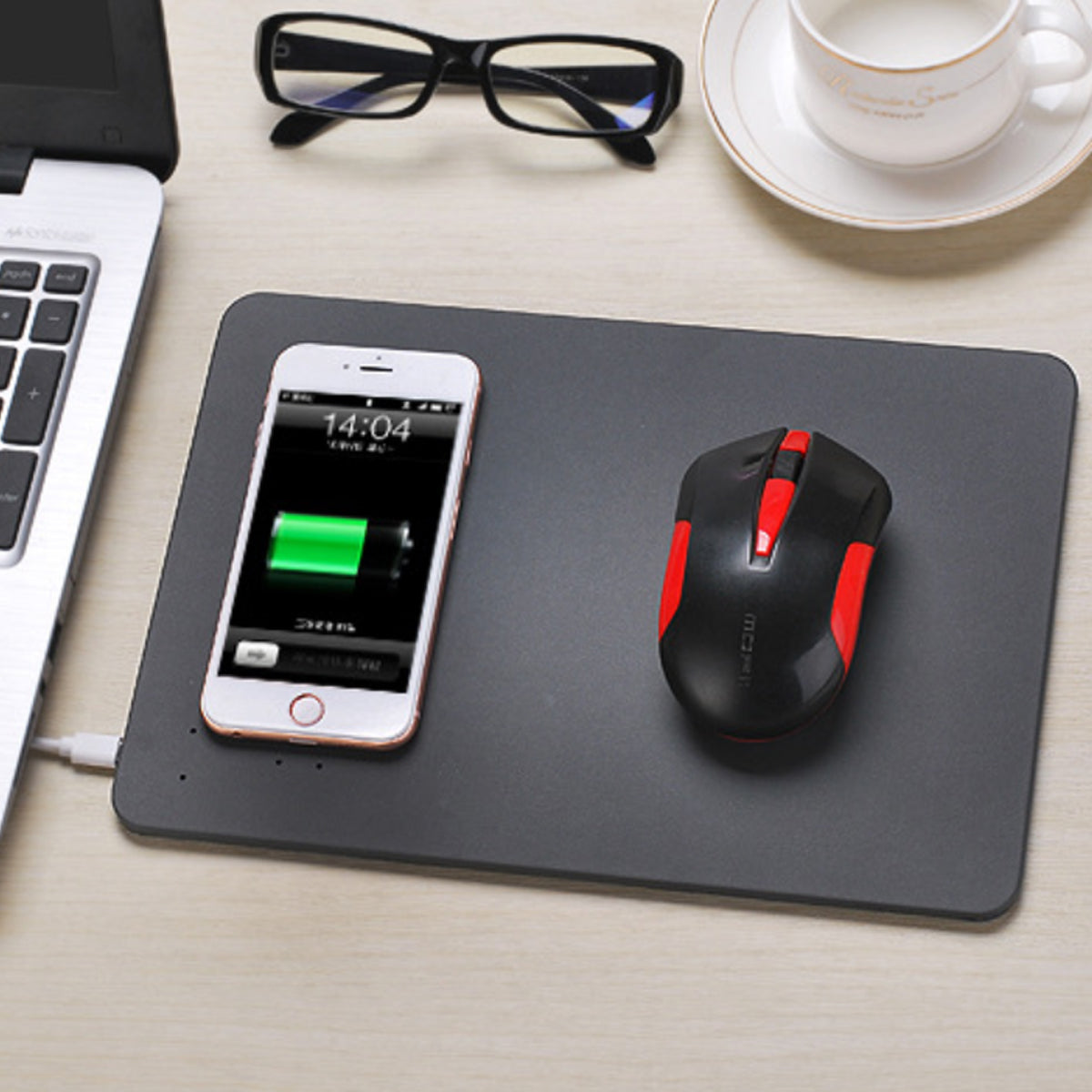 2-in-1 Wireless Charger Mouse Pad