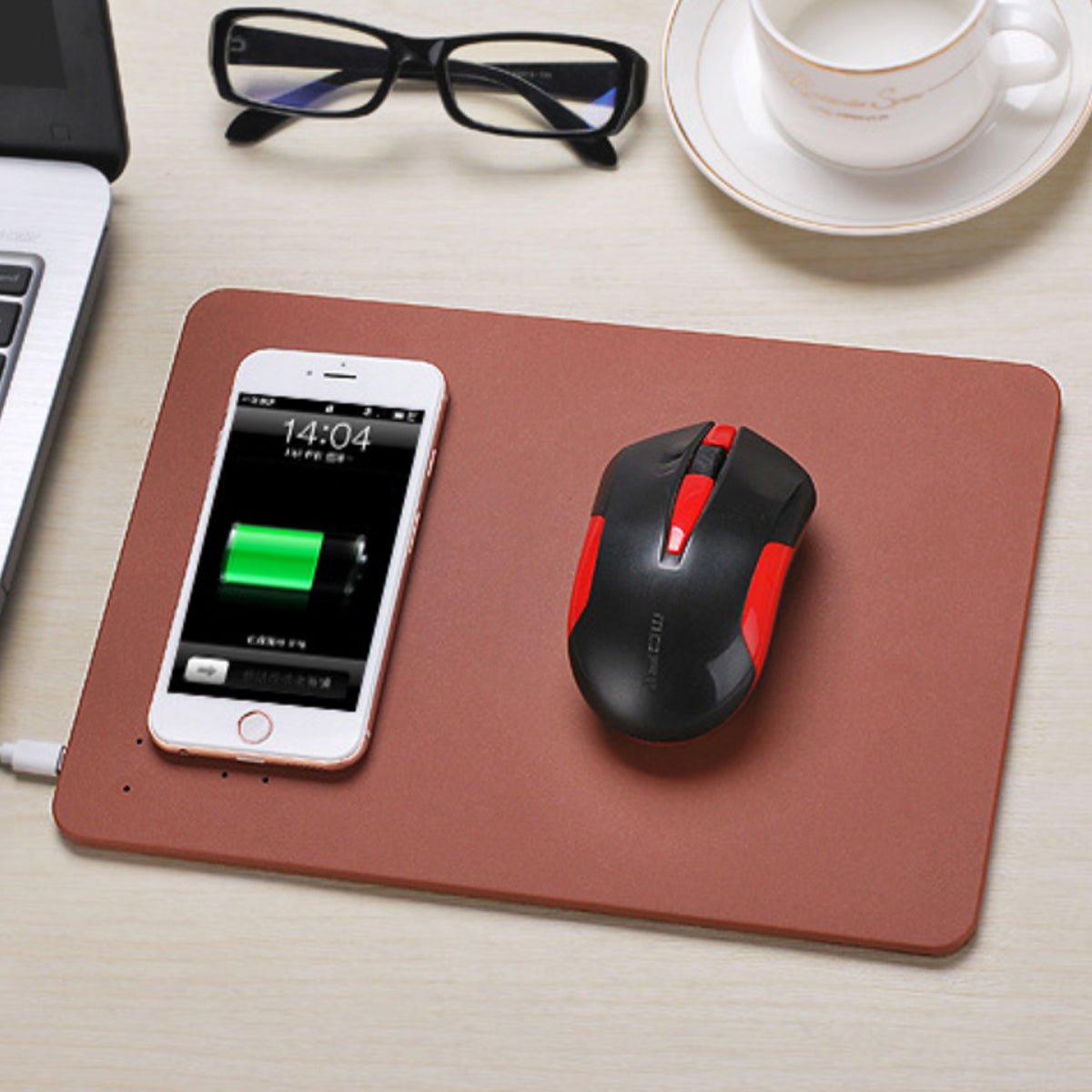 2-in-1 Wireless Charger Mouse Pad