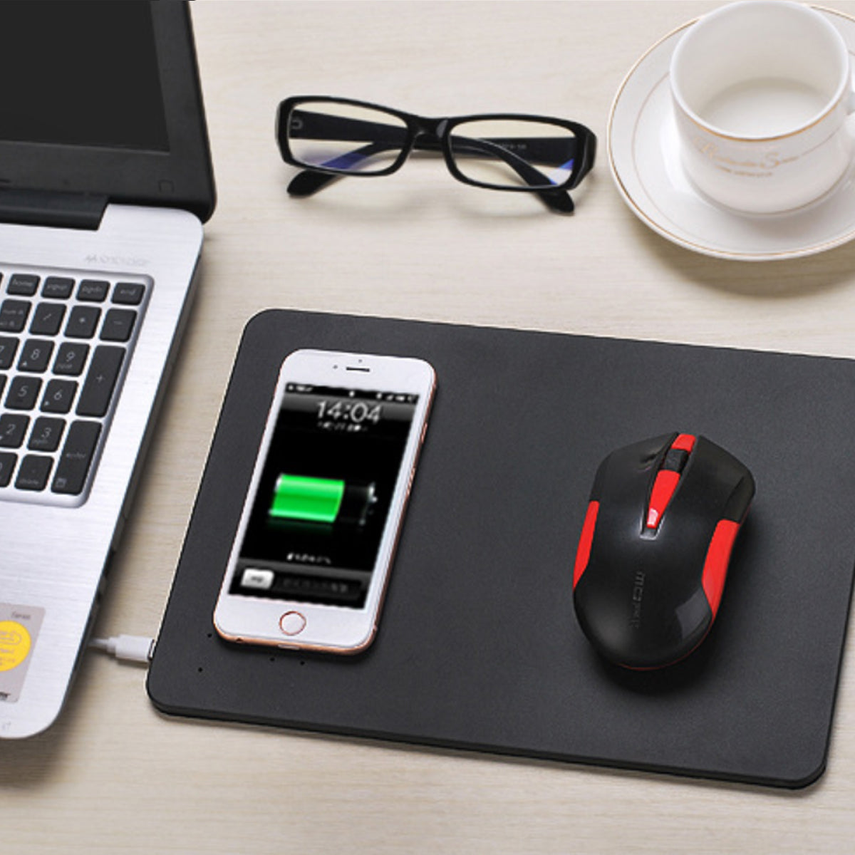 2-in-1 Wireless Charger Mouse Pad
