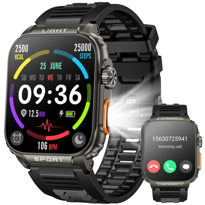 Military Smart Watch with Bluetooth Calling
