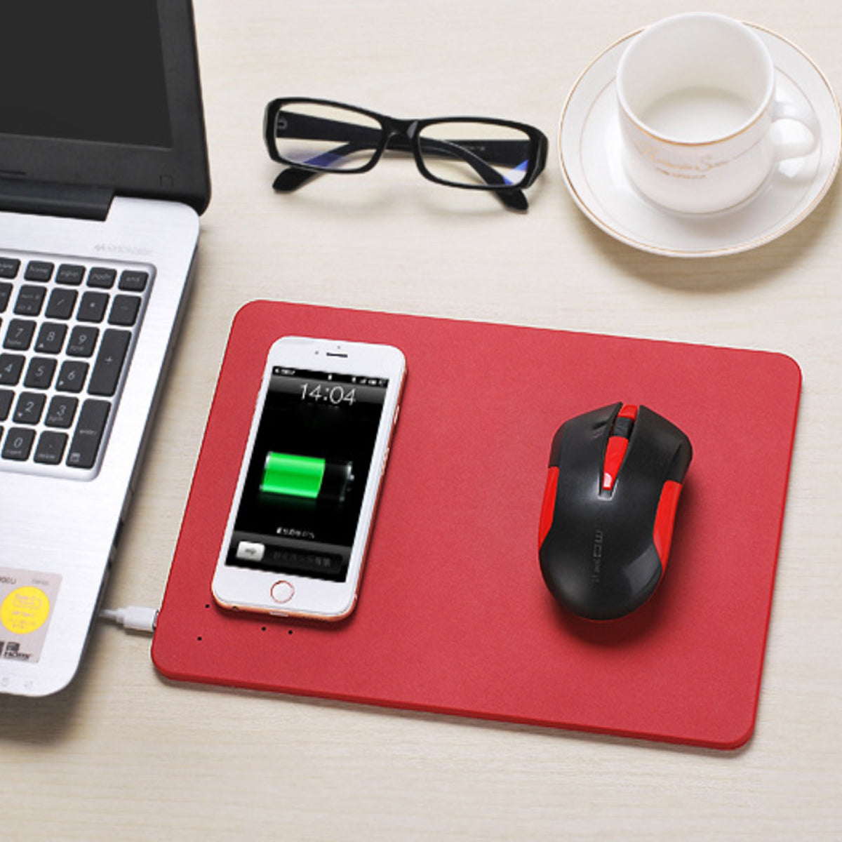2-in-1 Wireless Charger Mouse Pad